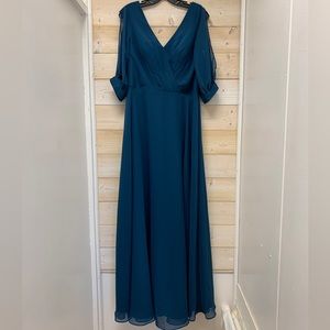 NWT JJ’s House Ink Blue Teal Gown